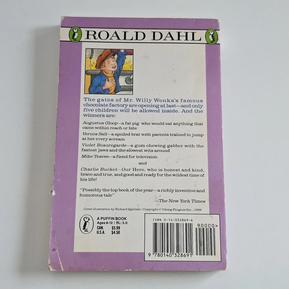 Charlie And The Chocolate Factory And James And Giant Peach By Roald Dahl Books
